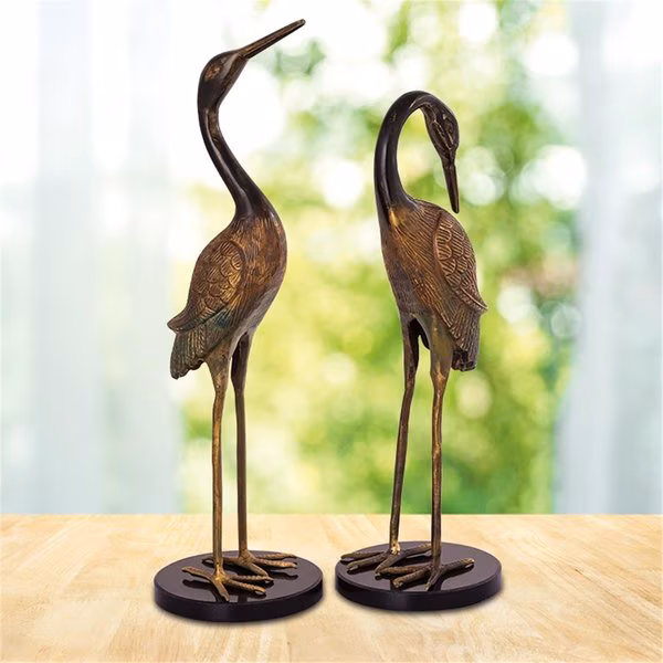 19.50 x 5.50 x 5.50 in. Heartwarming Crane Couple